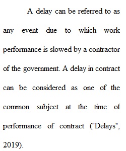 Procurement and Contract Management_Assignment 18 - Delays